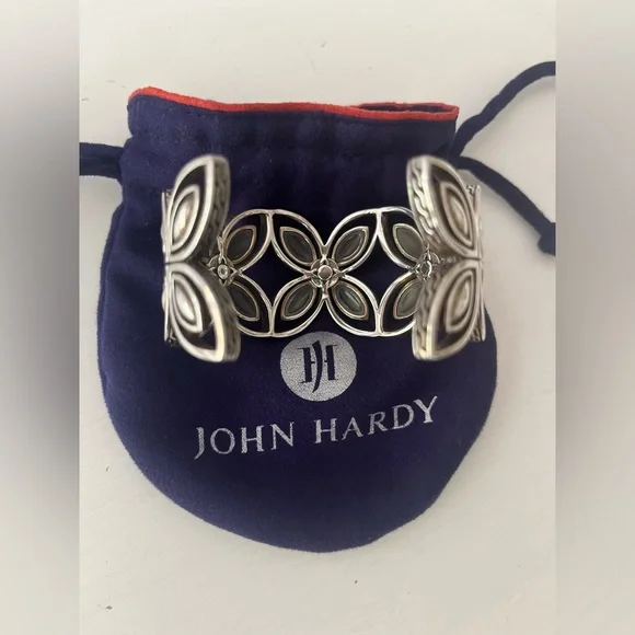 John Hardy Sterling Silver Retired Kawung Cuff Bracelet